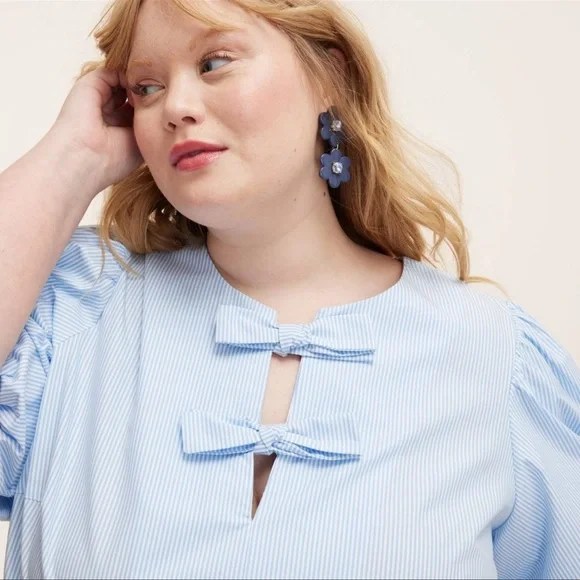 NWT Kate spade X Target floral linear Earrings SET OF 2 navy and green - Picture 12 of 15